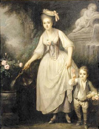 Jeanne-Philiberte Ledoux Portrait of a lady, said to be the Duchesse de Choiseul Norge oil painting art